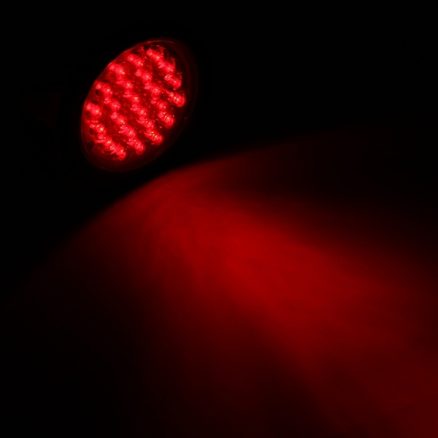 24 LED Red White Yellow Round Rear Tail Stop Light Brake Lamp Reflector for Truck Trailer Bus Boat 2