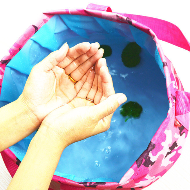 Travel Portable Folding Water Bucket Outdoor Camping Pinic Fishing Storage Basket Organizer 4 Travel Portable Folding Water Bucket Outdoor Camping Pinic Fishing Storage Basket Organizer - Image 4