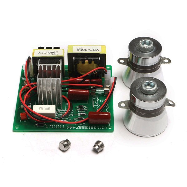 AC 220V Ultrasonic Cleaner Power Driver Board With 2Pcs 50W 40K Transducers 1