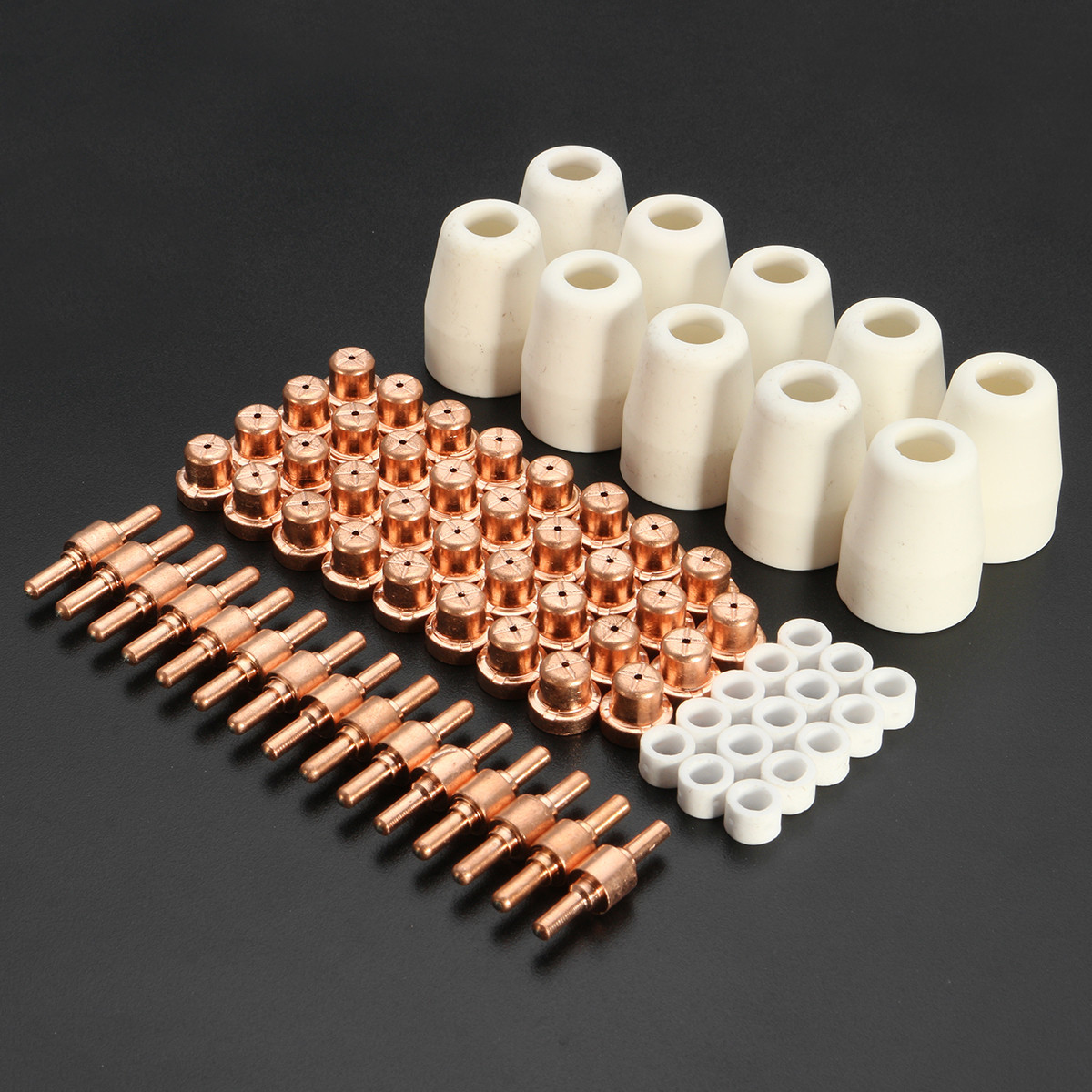 75pcs Plasma Cutter Accessories For LG-40 PT-31 Plasma Cutting Torch CUT40 CUT50 3 75pcs Plasma Cutter Accessories For LG-40 PT-31 Plasma Cutting Torch CUT40 CUT50 - Image 3