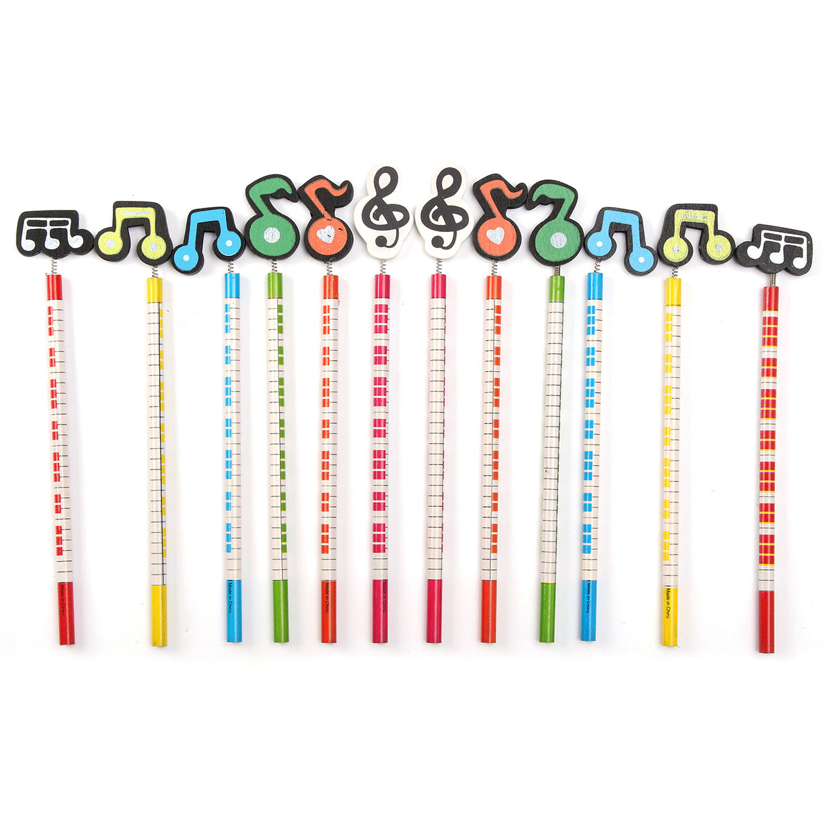 12 Pcs Wooden Pencils Musical Note Patterns Cartoon Pencils Writing Painting Stationery Gifts for Children 4 12 Pcs Wooden Pencils Musical Note Patterns Cartoon Pencils Writing Painting Stationery Gifts for Children - Image 4