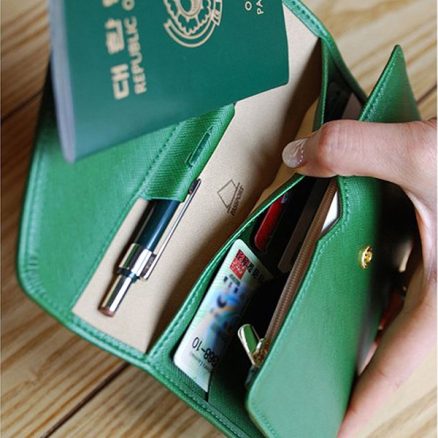 Honana HN-PB2 9 Colors Fashion Leather Travel Passport Holder Credit Card Tickets Organizer 6