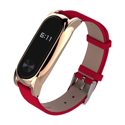 Mijobs Leather Bracelet Replacement for Xiaomi MiBand 2 Wrist Strap Smartband Non-original 5