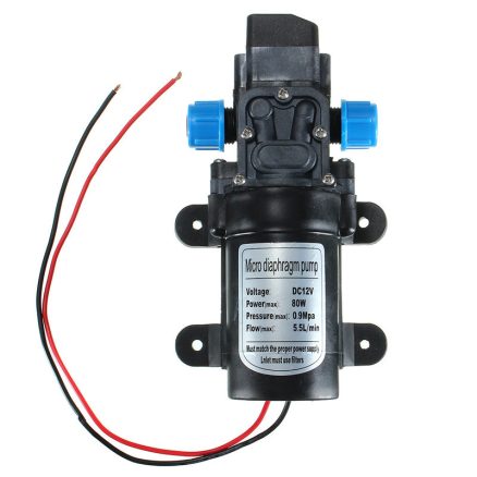 DC12V 80W 0142 Motor 5.5L/Min High Pressure Diaphragm Water Self Priming Pump 1