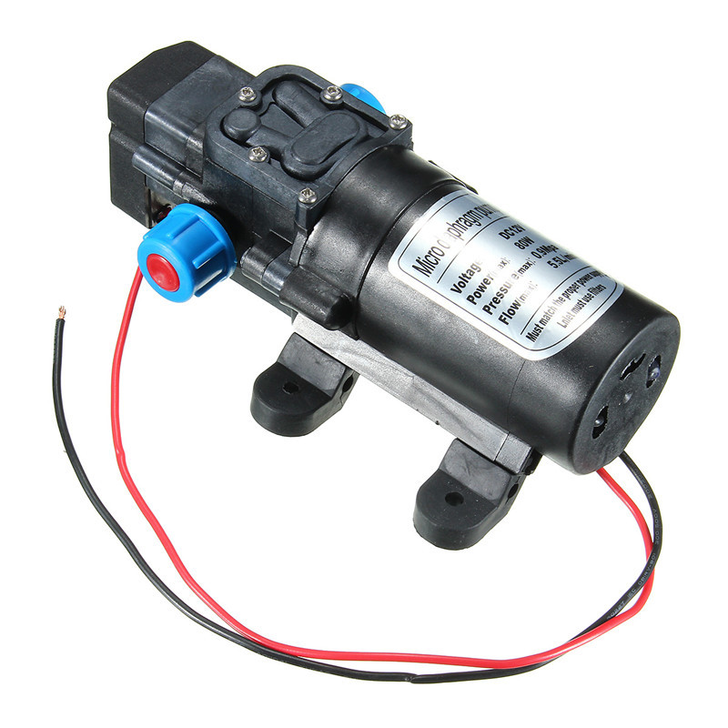 DC12V 80W 0142 Motor 5.5L/Min High Pressure Diaphragm Water Self Priming Pump 4 DC12V 80W 0142 Motor 5.5L/Min High Pressure Diaphragm Water Self Priming Pump - Image 4