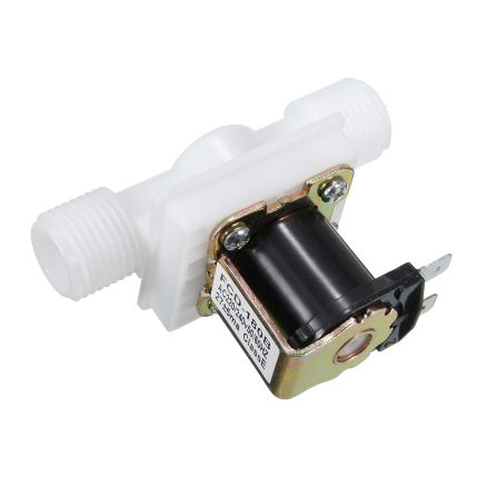 220V 1/2inch N/C Normally Closed Electric Solenoid Valve Water Air Inlet Flow Switch 2