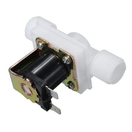 220V 1/2inch N/C Normally Closed Electric Solenoid Valve Water Air Inlet Flow Switch 4
