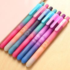 Creative Beautiful Starry Sky Gel Pen 0.5mm Black Ink Pen Star Pattern Stationery Pen For Office School Supplies