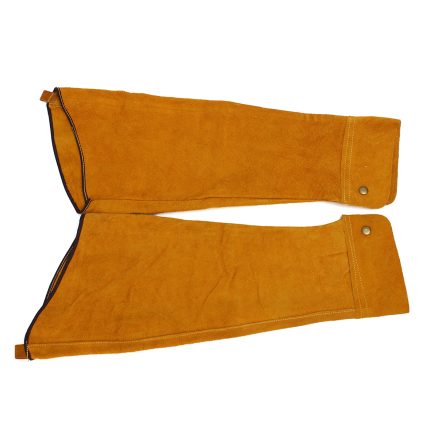 2pcs 23.6inch Cowhide Split Leather Welding Sleeves Protective Heat Arm Sleeve Tool 2