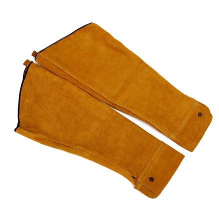 2pcs 23.6inch Cowhide Split Leather Welding Sleeves Protective Heat Arm Sleeve Tool 3