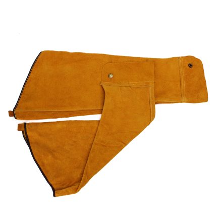 2pcs 23.6inch Cowhide Split Leather Welding Sleeves Protective Heat Arm Sleeve Tool 6