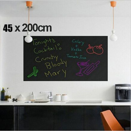 Chalk Blackboard Stickers Removable Draw Decor Mural Decals Art Chalkboard Wall Sticker for Kids 3