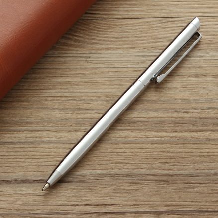 Pen Rotating Metal Ballpoint Stainless Steel Ball Pen Steel Pen Commercial Stationery School Office Supplies 3