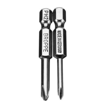 BROPPE 2Pcs 50mm Magnetic Y Shaped Screwdriver Bits 1/4 Inch Hex Shank 3