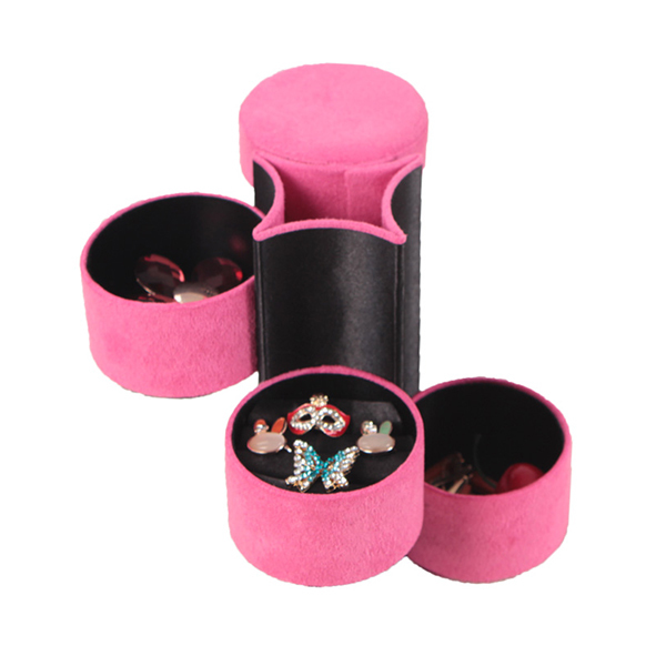 Honana HN-B18 3 Layers Storage Box Jewelry Necklace Earring Organizer Cylinder Holder 4 Honana HN-B18 3 Layers Storage Box Jewelry Necklace Earring Organizer Cylinder Holder - Image 4