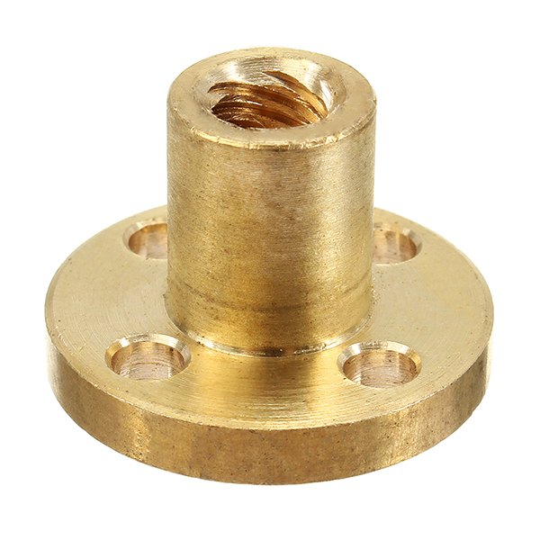 T6 2mm Pitch Copper Screw Nut Brass Nut For Stepper Motor 6mm Thread Lead Screw CNC Parts 1