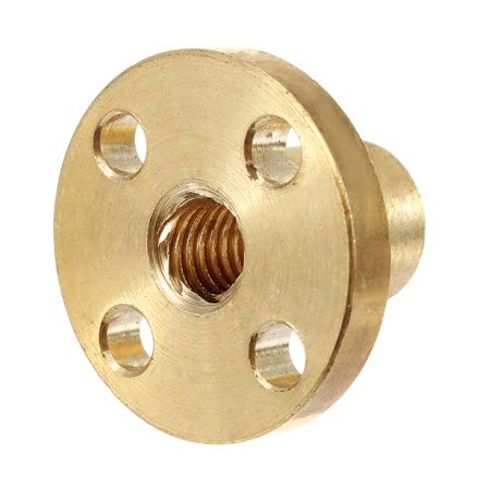 T6 2mm Pitch Copper Screw Nut Brass Nut For Stepper Motor 6mm Thread Lead Screw CNC Parts 2