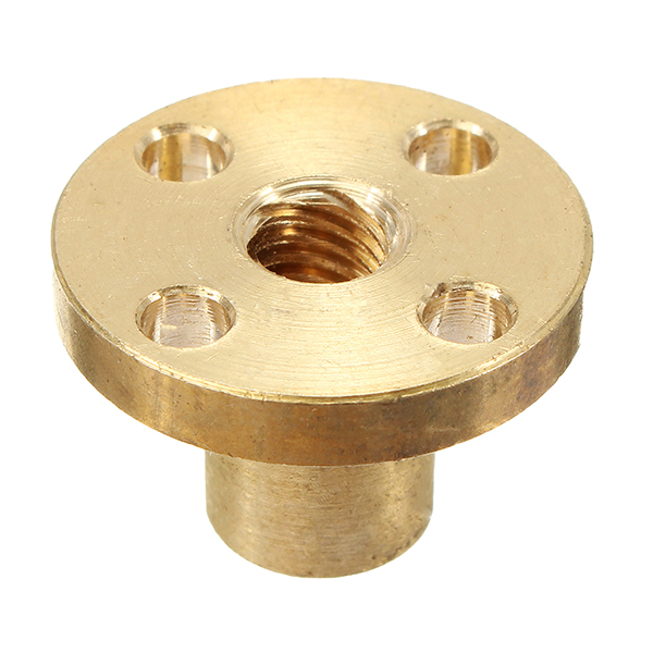 T6 2mm Pitch Copper Screw Nut Brass Nut For Stepper Motor 6mm Thread Lead Screw CNC Parts 3 T6 2mm Pitch Copper Screw Nut Brass Nut For Stepper Motor 6mm Thread Lead Screw CNC Parts - Image 3