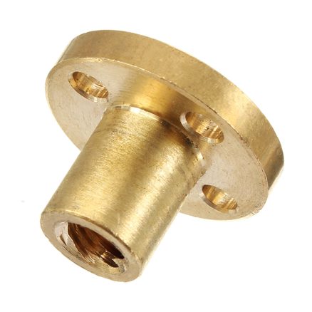 T6 2mm Pitch Copper Screw Nut Brass Nut For Stepper Motor 6mm Thread Lead Screw CNC Parts 5