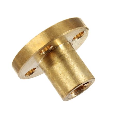 T6 2mm Pitch Copper Screw Nut Brass Nut For Stepper Motor 6mm Thread Lead Screw CNC Parts 6