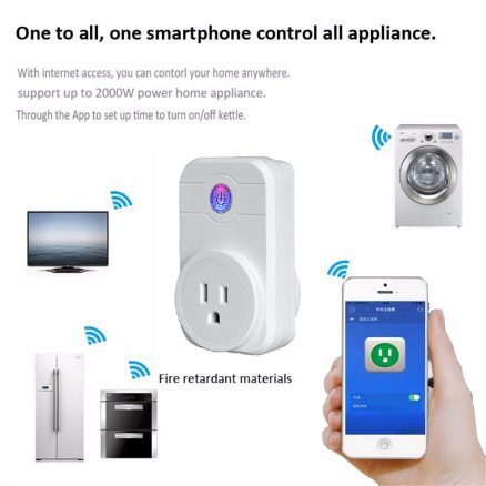 SW1 Wireless WIFI Socket Androind/iOS Phone Remote Control Smart Timer Socket Switch US Plug 2