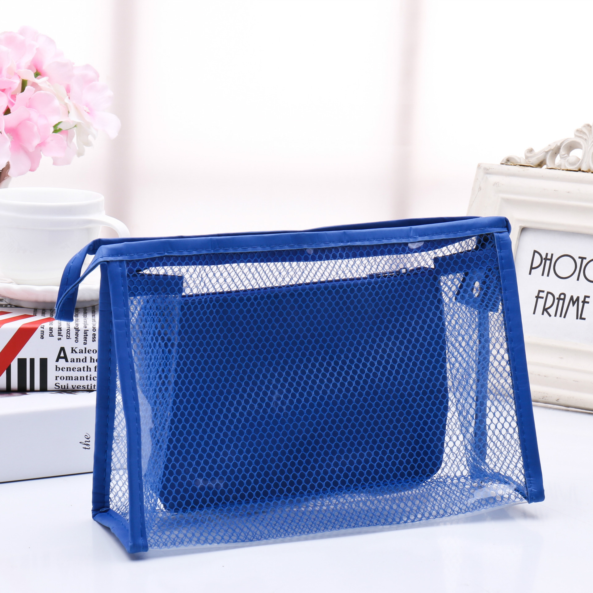 Honana BX-112 Waterproof PVC Cosmetic Bags Two-piece Suit Net Travel Makeup Transparent Bag 1 Honana BX-112 Waterproof PVC Cosmetic Bags Two-piece Suit Net Travel Makeup Transparent Bag