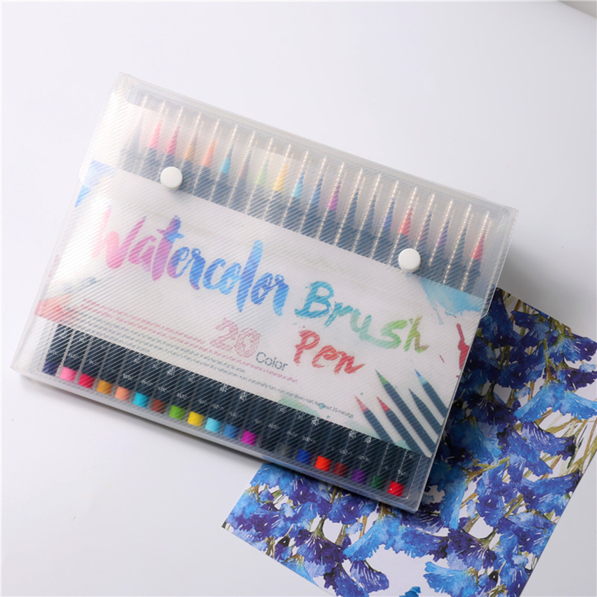 20 Colors Watercolor Drawing Writing Brush Artist Sketch Manga Marker Pen Set 2 20 Colors Watercolor Drawing Writing Brush Artist Sketch Manga Marker Pen Set - Image 2