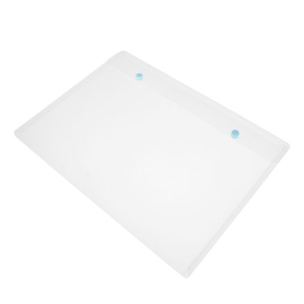 Transparent Double Snap Texture Document Bag Folder File Bag Storage Folder Button Bag 2