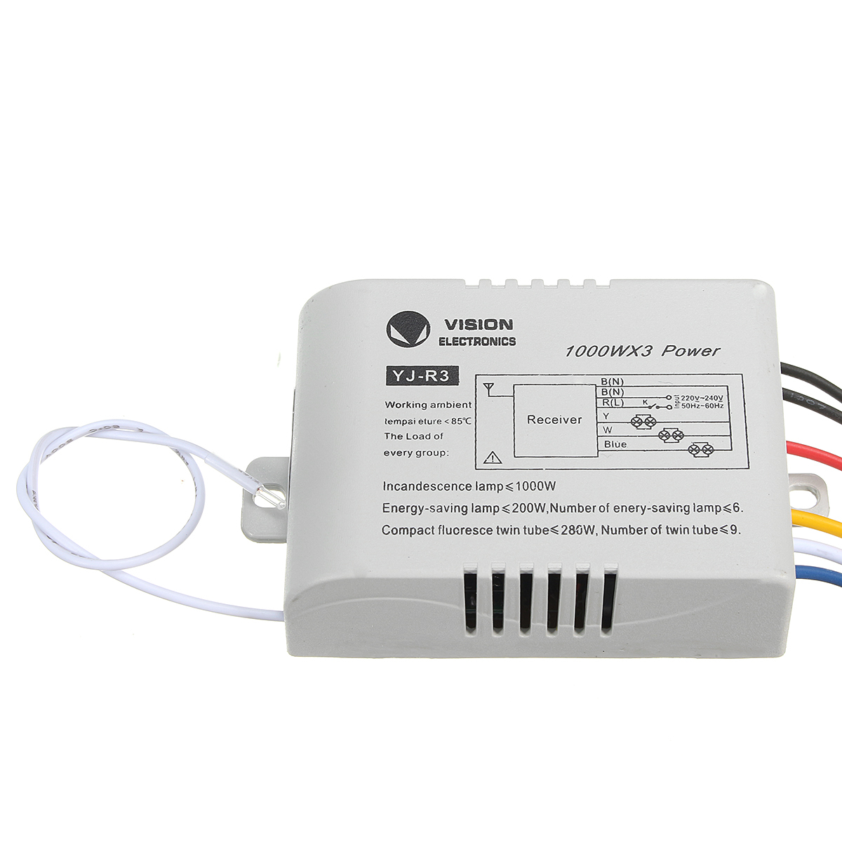 1/2/3 Channel Wireless Wall Lamp Switch Splitter Remote Control Receiver Transmitter 7 1/2/3 Channel Wireless Wall Lamp Switch Splitter Remote Control Receiver Transmitter - Image 7