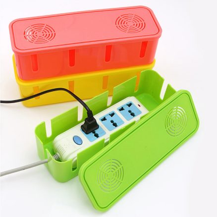 Honana HN-B60 Colorful Cable Storage Box Large Household Wire Organizer Power Strip Cover 3