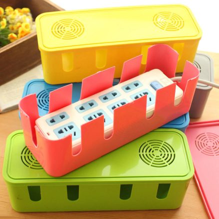 Honana HN-B60 Colorful Cable Storage Box Large Household Wire Organizer Power Strip Cover 6