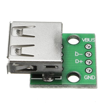 USB 2.0 Female Head Socket To DIP 2.54mm Pin 4P Adapter Board 4