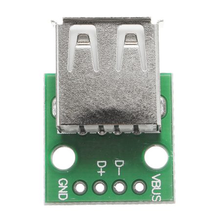 USB 2.0 Female Head Socket To DIP 2.54mm Pin 4P Adapter Board 6