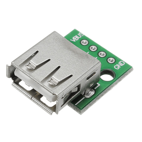 10pcs USB 2.0 Female Head Socket To DIP 2.54mm Pin 4P Adapter Board 1
