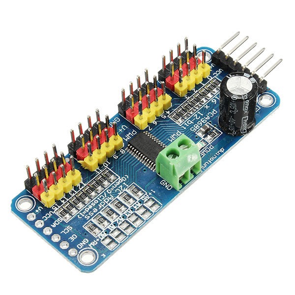 PCA9685 16-Channel 12-bit PWM Servo Motor Driver I2C Module 1 PCA9685 16-Channel 12-bit PWM Servo Motor Driver I2C Module