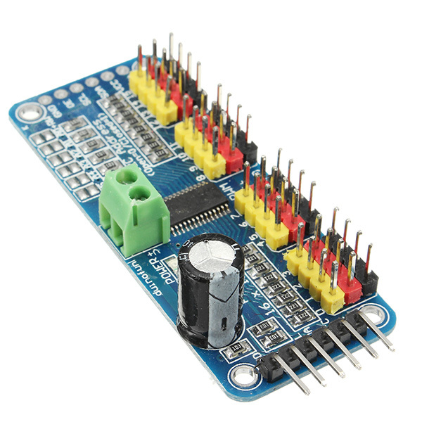 PCA9685 16-Channel 12-bit PWM Servo Motor Driver I2C Module 2 PCA9685 16-Channel 12-bit PWM Servo Motor Driver I2C Module - Image 2