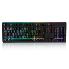 Meco 104 Keys German Layout Keyboard RGB LED Effects With Mechanical Handfeel Gaming Keyboard