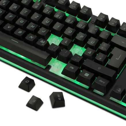 Meco 104 Keys German Layout Keyboard RGB LED Effects With Mechanical Handfeel Gaming Keyboard 5