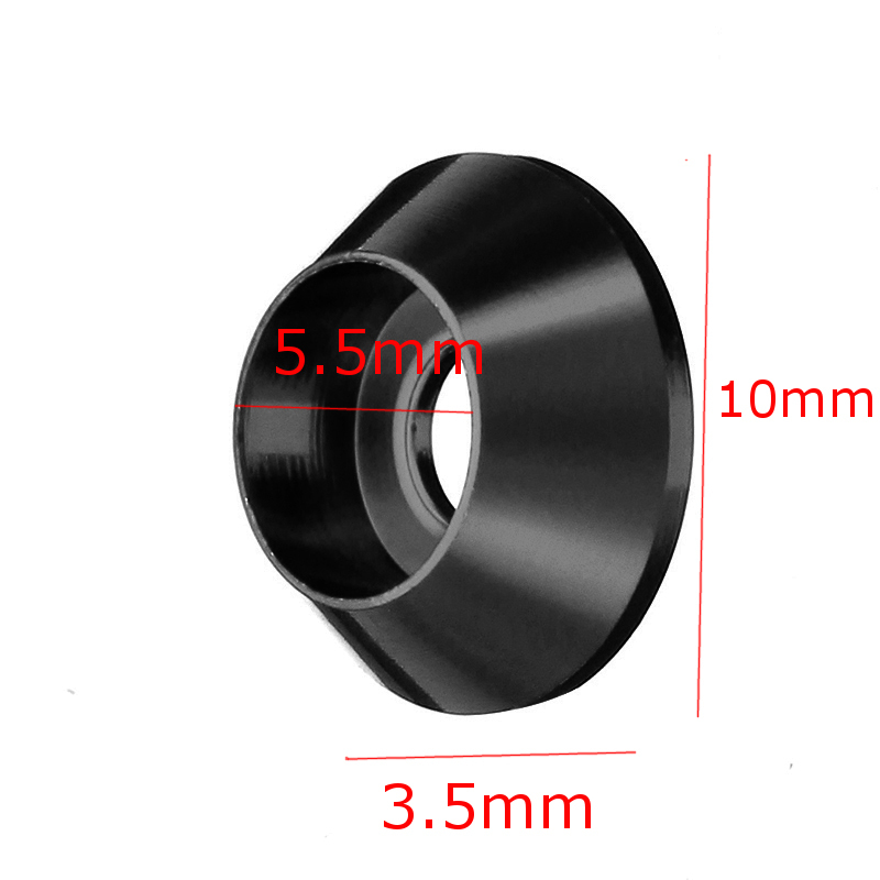 Suleve?„? M3AN6 10Pcs M3 Cup Head Hex Screw Gasket Washer Nuts Aluminum Alloy Multicolor 6 Suleve?„? M3AN6 10Pcs M3 Cup Head Hex Screw Gasket Washer Nuts Aluminum Alloy Multicolor - Image 6