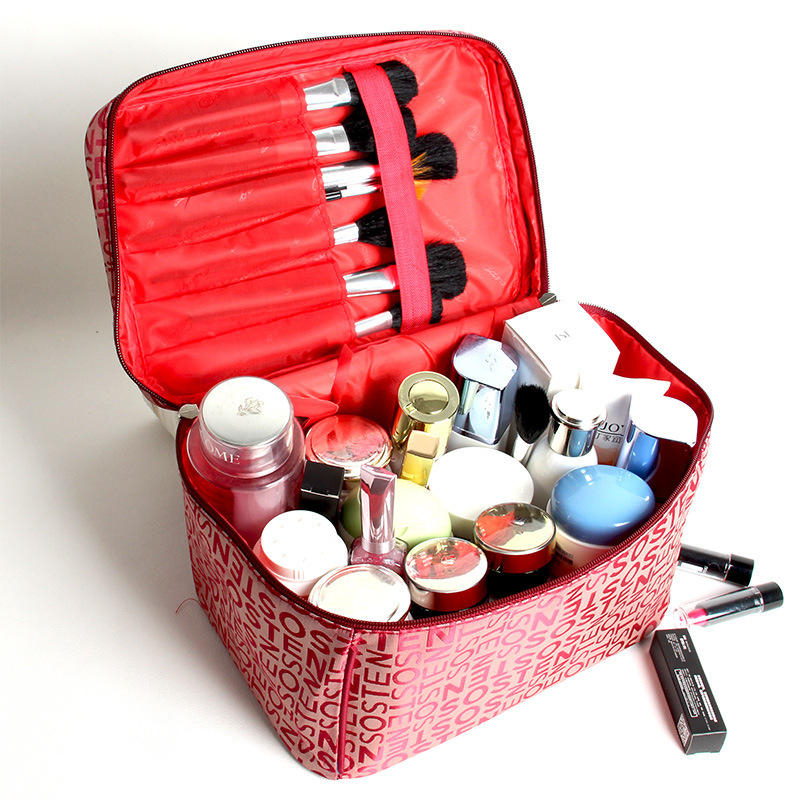 Women Cosmetic Bag Large Capacity Storage Handbag Travel Toiletry Bags Makeup Box 1