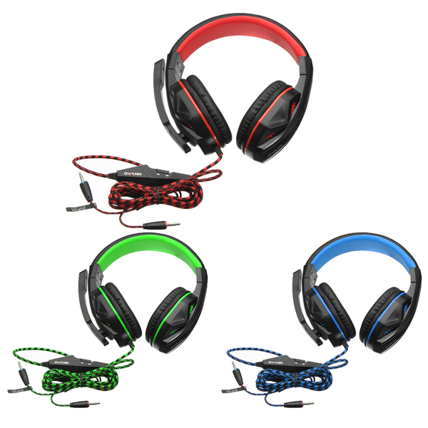 OVANN X2 3.5mm Stereo Headset with Microphone Volume Control for PC GAMING 1