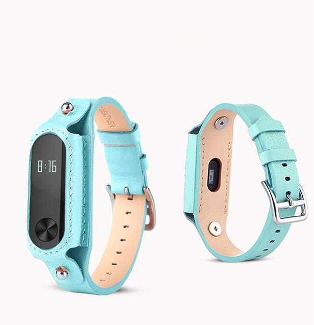Colorful Leather Replacement Wrist Strap for Xiaomi Miband 2 Wristband 3 Colorful Leather Replacement Wrist Strap for Xiaomi Miband 2 Wristband - Image 3