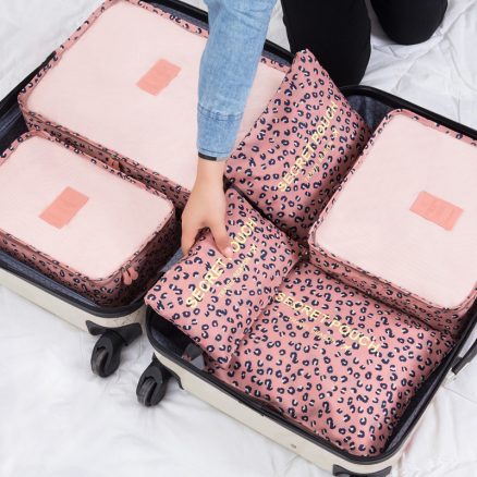 Honana HN-TB37 6Pcs Set Travel Luggage Storage Bag Portable Suitcase Clothes Organizer 4
