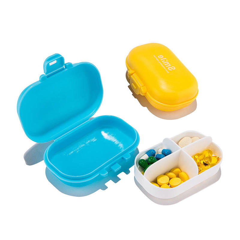Honana HN-PB011 4 Compartments Pill Organizer Portable Travel Pill Case Daily Pill Box 1 Honana HN-PB011 4 Compartments Pill Organizer Portable Travel Pill Case Daily Pill Box