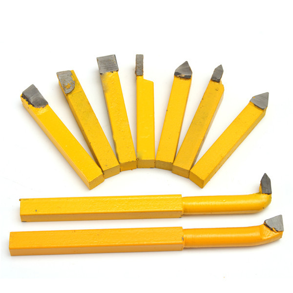 9pcs 8x8mm YW1 Carbide Lathe Turning Tool Holder Yellow 4 9pcs 8x8mm YW1 Carbide Lathe Turning Tool Holder Yellow - Image 4