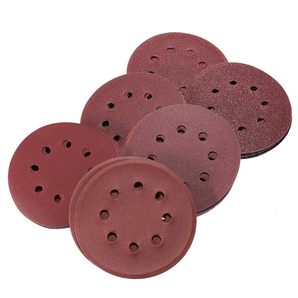 60Pcs 5 Inch 8-hole Hook Loop Sanding Discs Sandpaper 60/80/120/180/240/320 Grit 2 60Pcs 5 Inch 8-hole Hook Loop Sanding Discs Sandpaper 60/80/120/180/240/320 Grit - Image 2