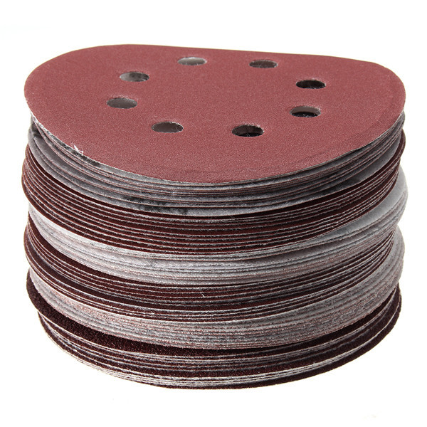 60Pcs 5 Inch 8-hole Hook Loop Sanding Discs Sandpaper 60/80/120/180/240/320 Grit 5 60Pcs 5 Inch 8-hole Hook Loop Sanding Discs Sandpaper 60/80/120/180/240/320 Grit - Image 5