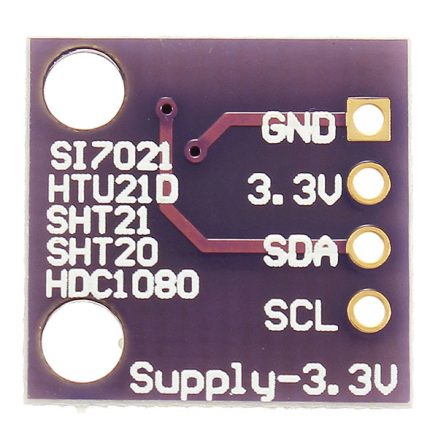 GY-213V-SI7021 Si7021 3.3V High Precision Humidity Sensor with I2C Interface Geekcreit for Arduino - products that work with official Arduino boards 3