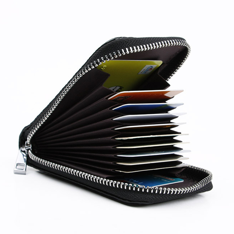 High Quality Zipper Around Genuine Leather Crocodile Pattern Card Holder Wallets Coin Purse 5 High Quality Zipper Around Genuine Leather Crocodile Pattern Card Holder Wallets Coin Purse - Image 5