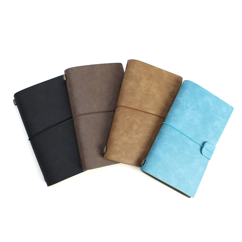 Vintage Leather Cover Notebook Diary Journals Agenda Blank Kraft Paper Sketchbook Handmade Gift 2
